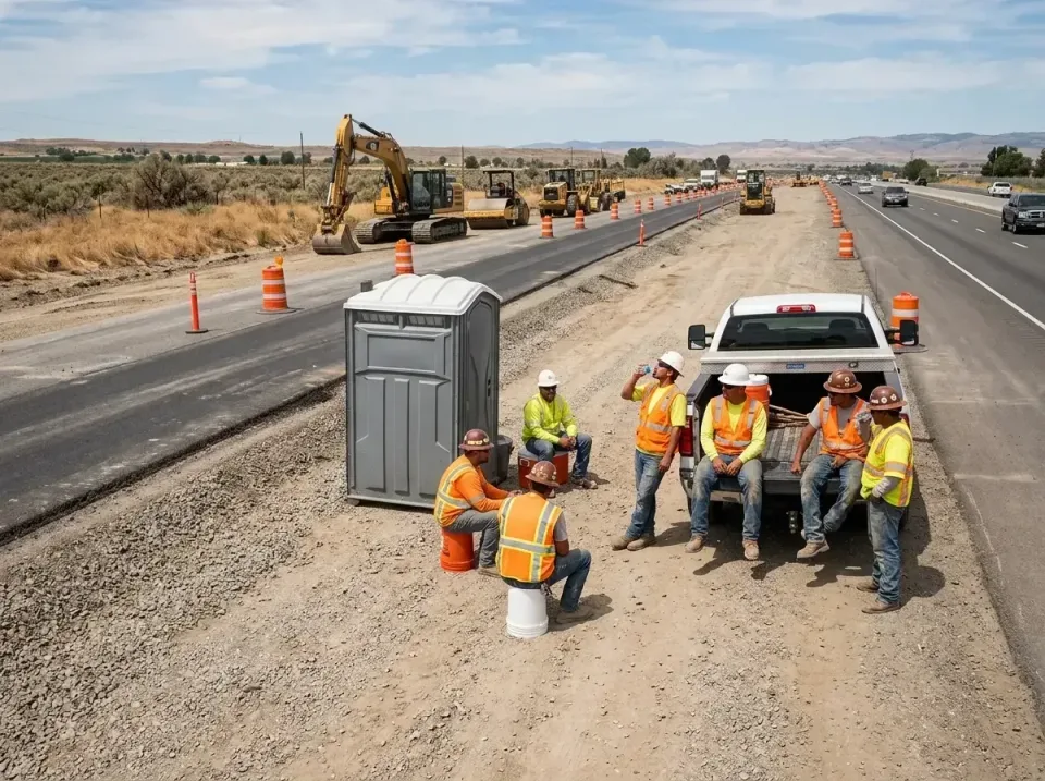 highway-road-construction-crew-007 — frequently asked questions, Porta Potty and Restroom Rentals in Clinton, AR